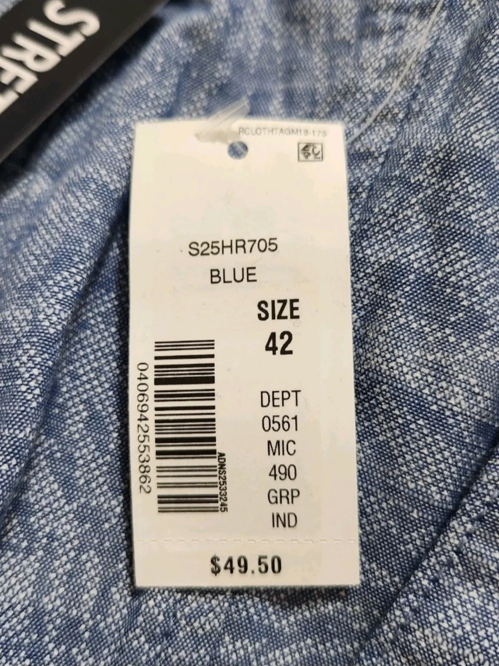 Roundtree & Yorke Mens Size 42 Shorts Blue Flat Ft Stretch Casuals Inseam 7 06